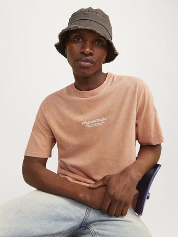 JACK & JONES Shirt 'JORVesterbro' in Orange