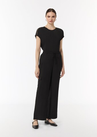 Regular Pantalon COMMA en noir