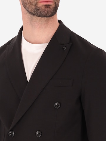 Distretto12 Regular fit Colbert 'Milano' in Zwart