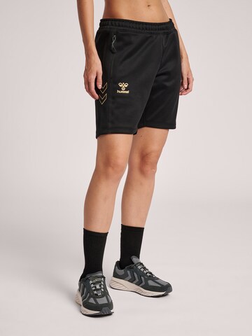 Regular Pantalon de sport 'Cima' Hummel en noir : devant