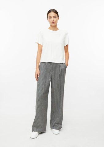 s.Oliver Wide leg Pleat-front trousers in Grey