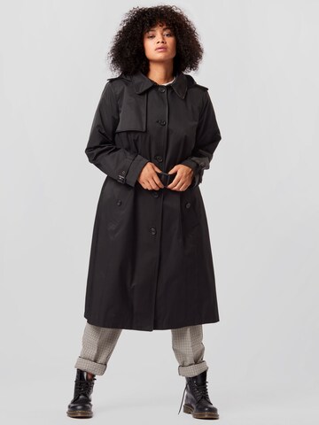 Manteau mi-saison Lauren Ralph Lauren Plus en noir : devant