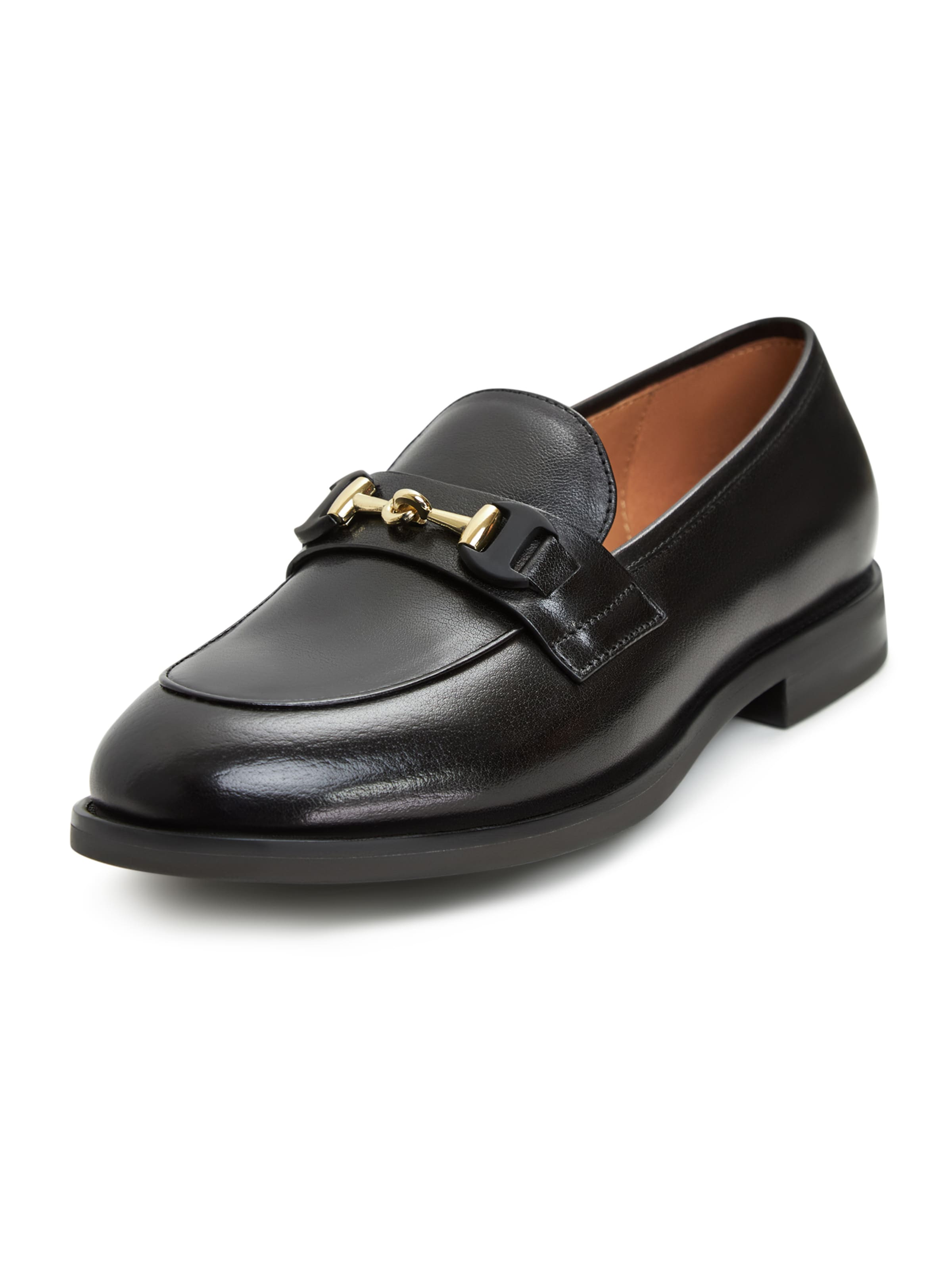CESARE GASPARI Slipper in Schwarz: Vorderseite
