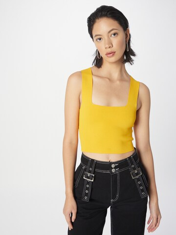 Y.A.S Knitted top 'JAMIE' in Yellow: front