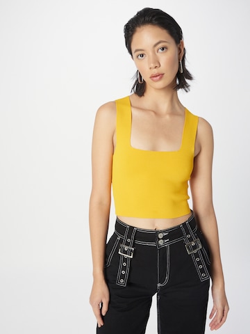 Y.A.S Knitted Top 'JAMIE' in Yellow: front