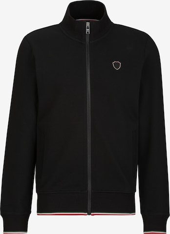 19V69 ITALIA Sweatvest 'Zaan' in Zwart: voorkant