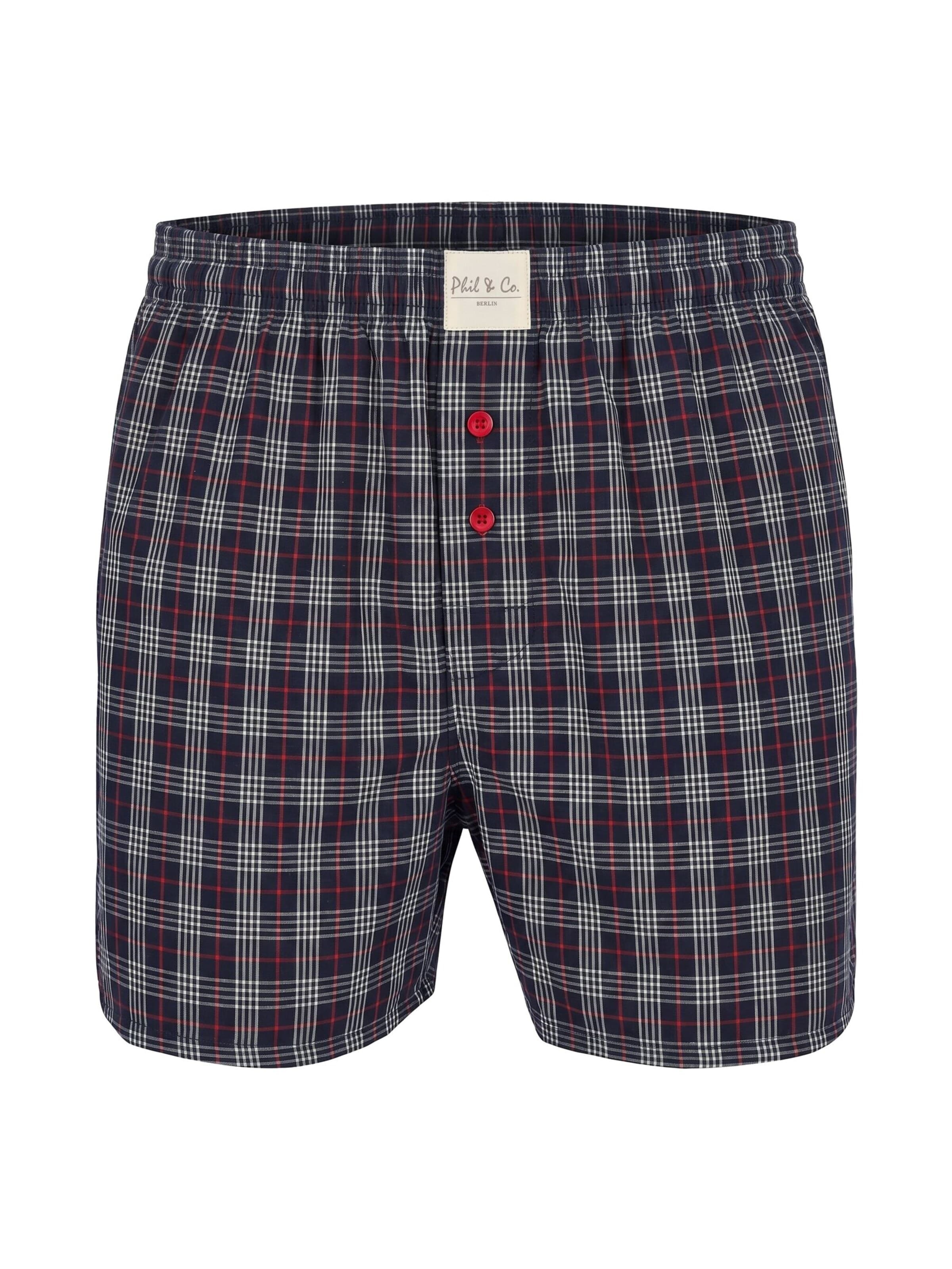 Phil & Co. Berlin Boxershorts 'Phil & Co. Berlin Men's Woven Boxers 8 Pack – Loose Fit Boxer Shorts – 60% Cotton & 40% Polyester – Breathable, Wrinkle-Resistant & Easy Care' in Gemengde kleuren