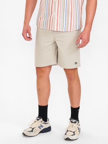 Dxnmxrk Regular Hose 'DXCharles' in Grau: Vorderseite