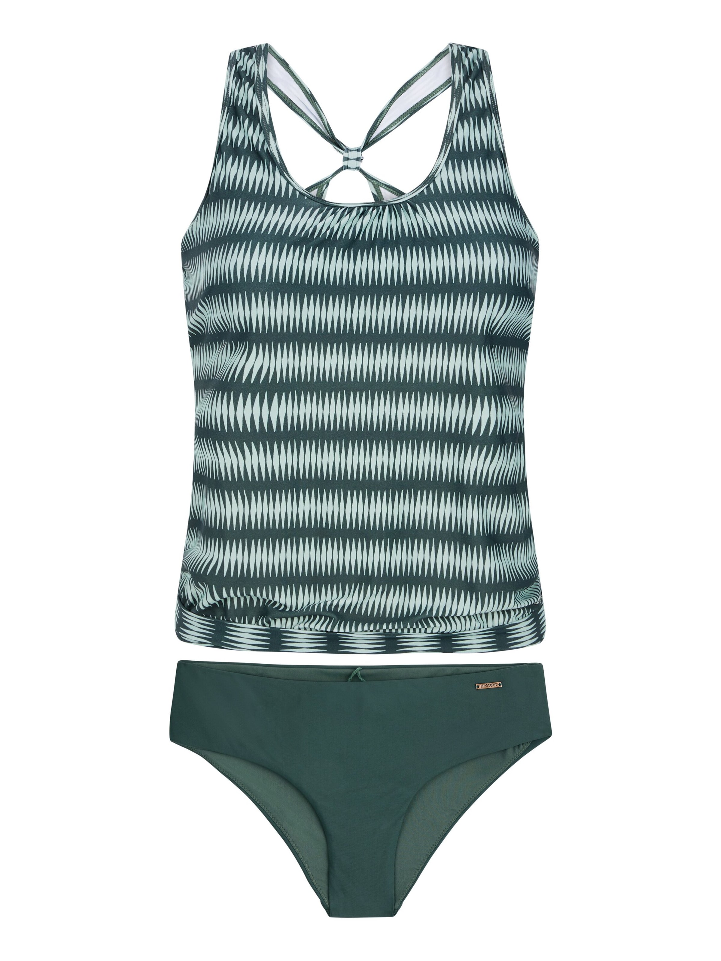 PROTEST Tankini 'PRTGOLDY'‌‌‌‌‌‌ in Grün: Vorderseite