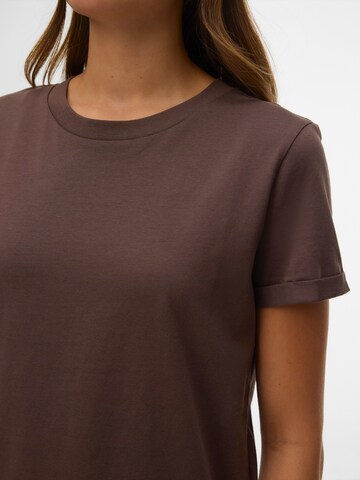 VERO MODA T-Shirt 'VMPAULA' in Braun