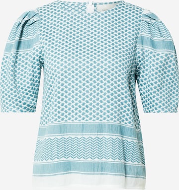 Summery Copenhagen Blouse 'Marie' in Blauw: voorkant