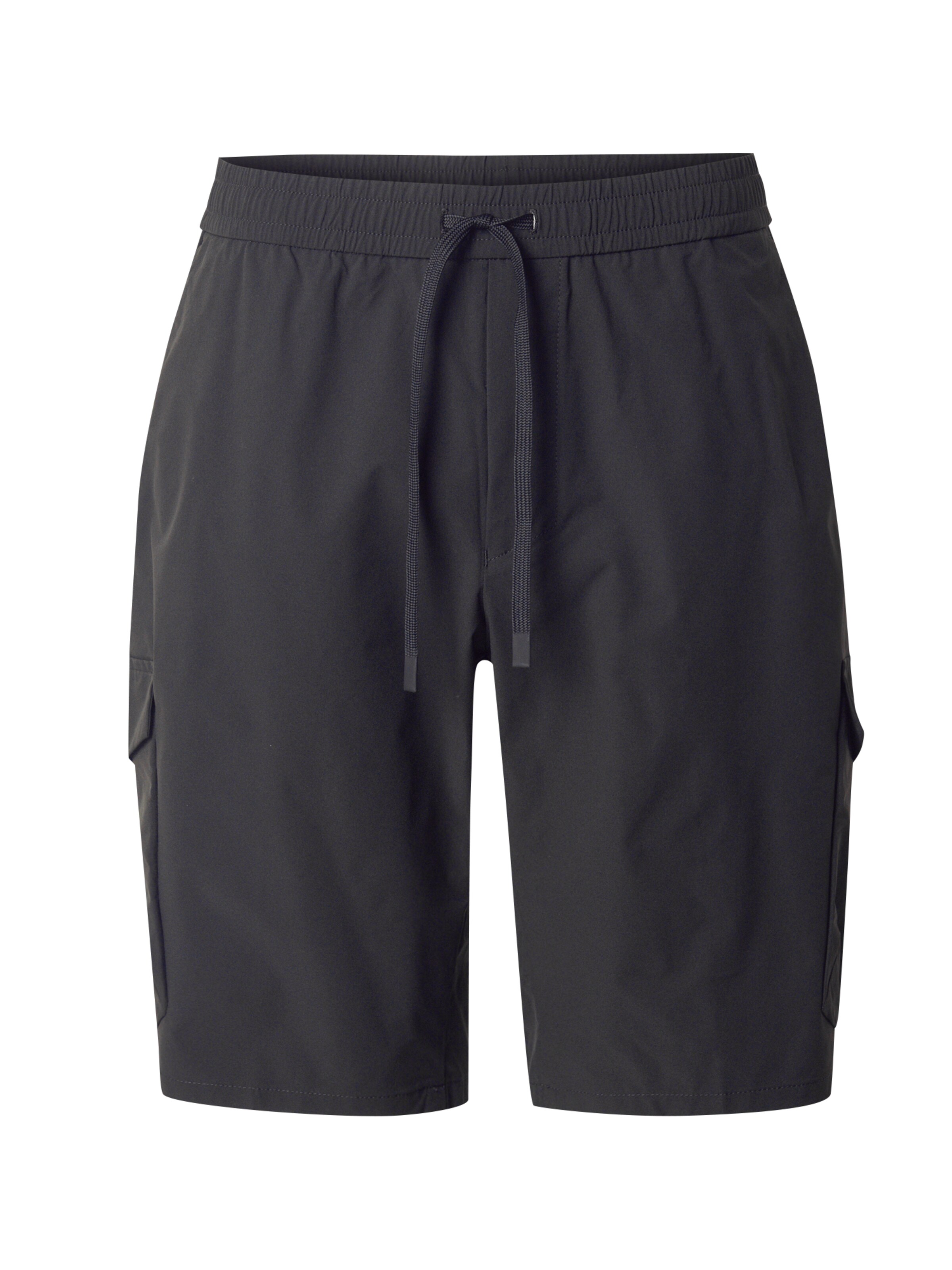 BOSS Regular Shorts 'Urbanex' in Schwarz: Vorderseite