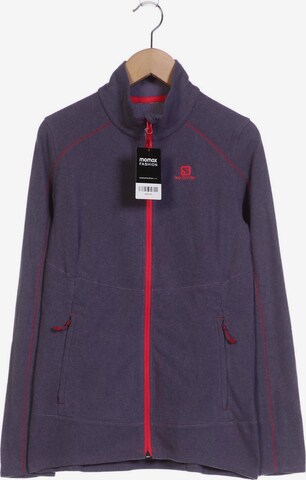 SALOMON Sweatshirt & Zip-Up Hoodie in M in Blue: front