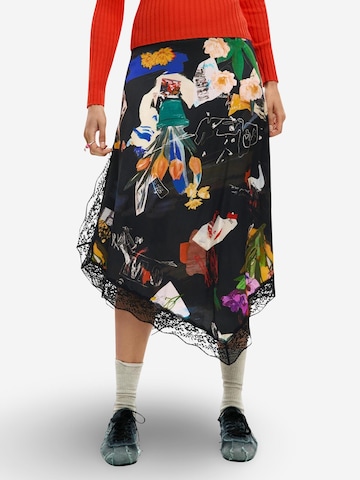 Gonna 'FAL_VENT_ARTY 26SWFW03' di Desigual in nero: frontale