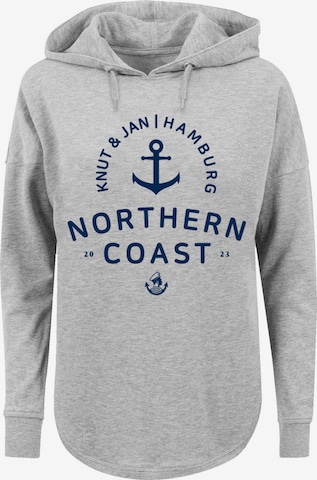 F4NT4STIC Sweatshirt in Grey: front