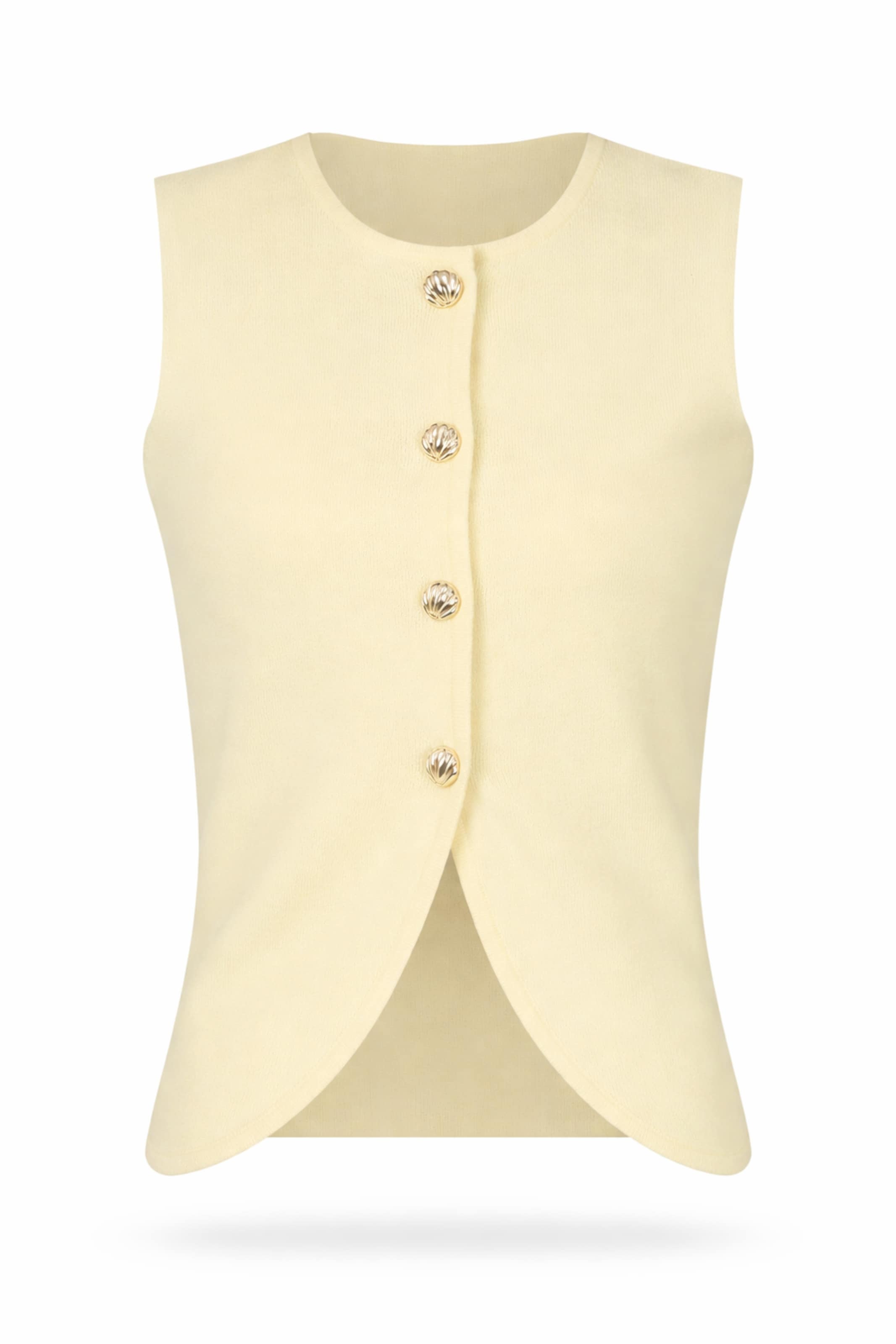 BRAVE SOUL Blouse in Geel: voorkant