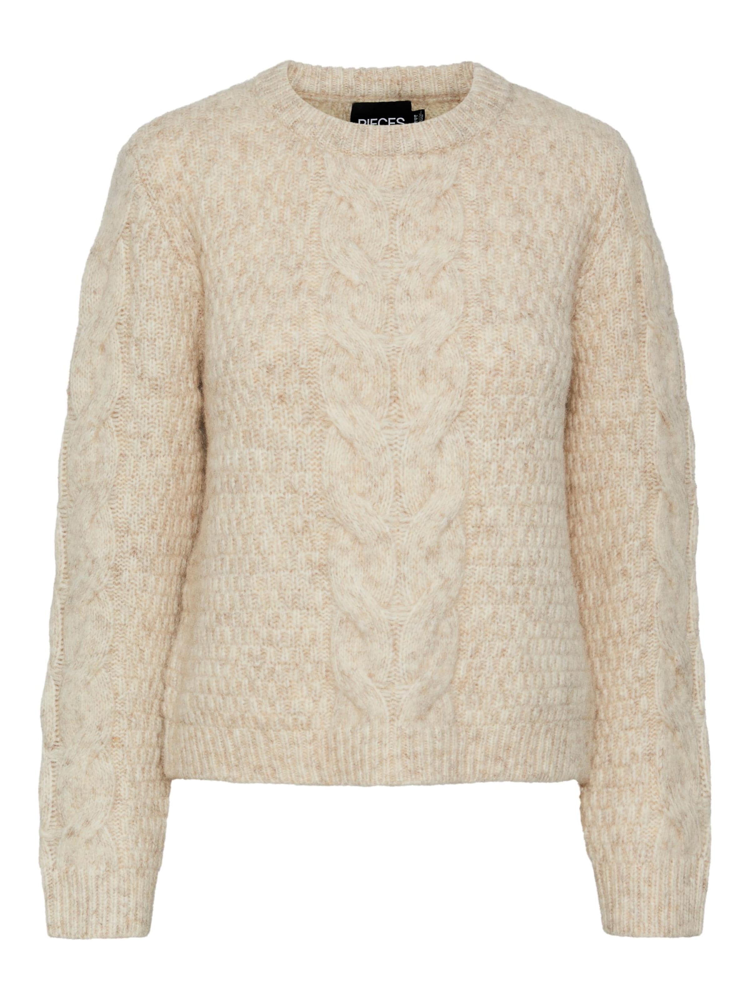 PIECES Sweater 'Nina1' in mottled beige, Item view