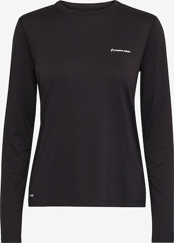 North Bend - Camiseta funcional en negro: frente