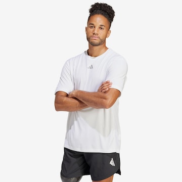 ADIDAS PERFORMANCE - Camiseta funcional en blanco: frente