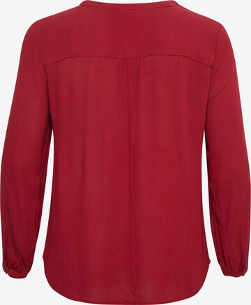 KAFFE CURVE Blouse 'Ami' in Rood