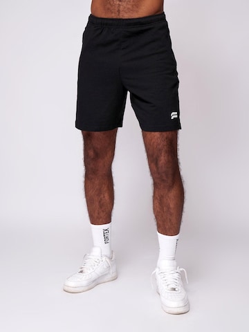 Fortex Fitness Regular Sports trousers 'Essential Shorts' in Black: front