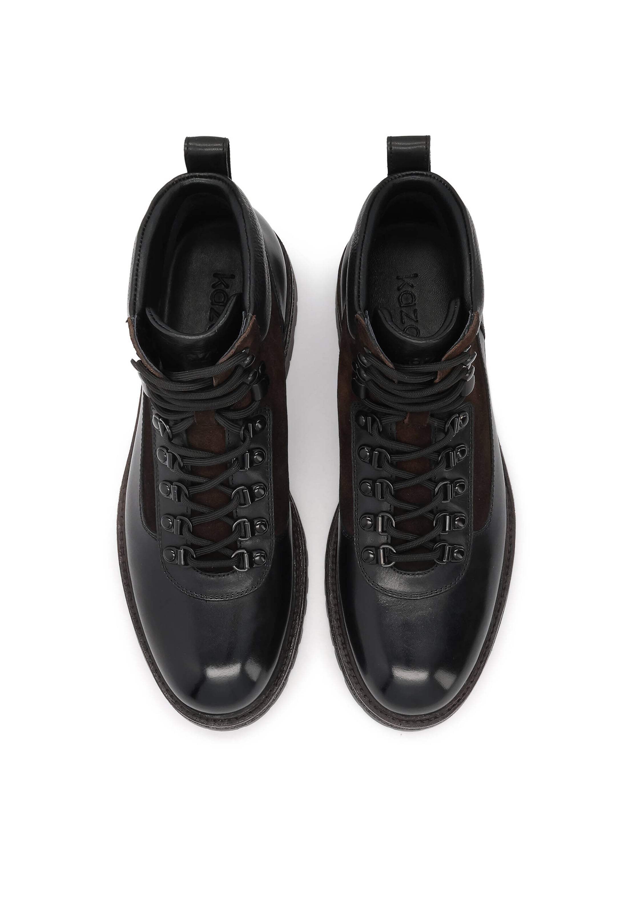 Boots stringati di Kazar in nero