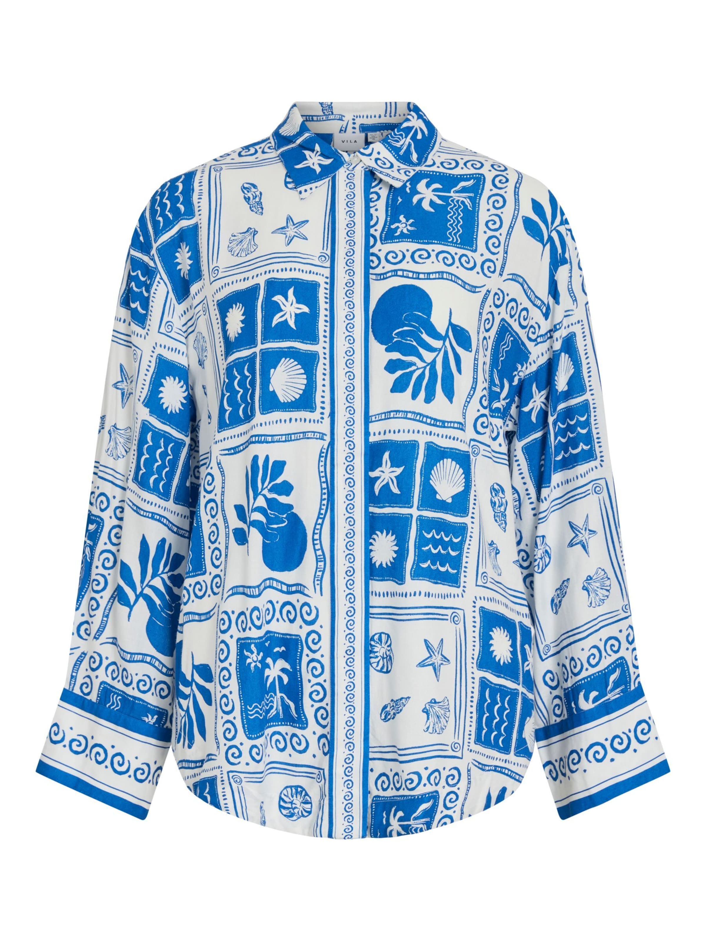 VILA Blouse 'VIJosia' in Blauw: voorkant