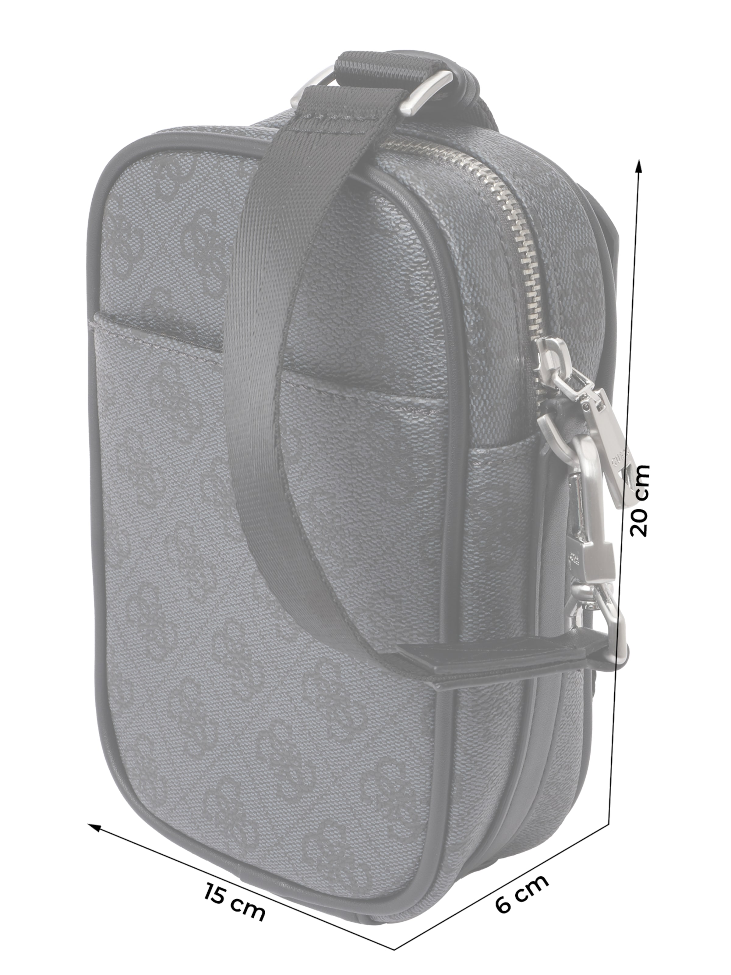 GUESS Сумка через плечо 'MILANO CROSSBODY MICRO' в Черный