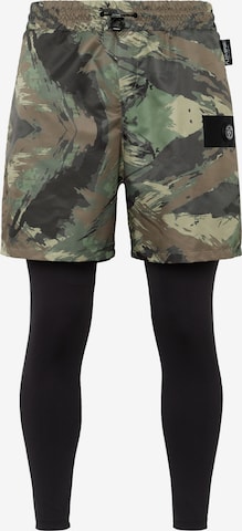 Skinny Pantalon Plein Sport en vert : devant