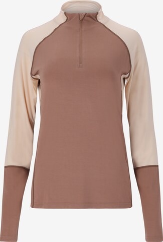 ENDURANCE Functioneel shirt 'Abbye' in Beige: voorkant