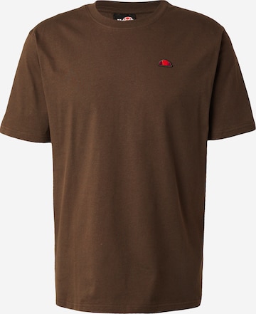 ELLESSE Shirt 'Taipa' in Bruin: voorkant