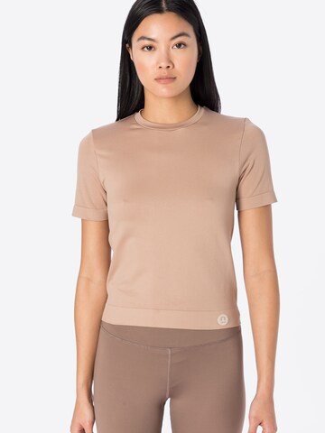 NU-IN Performance shirt in Brown: front