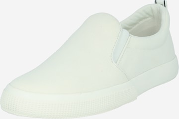 Lauren Ralph Lauren Спортни обувки Slip On 'HADDLEY' в бяло: отпред