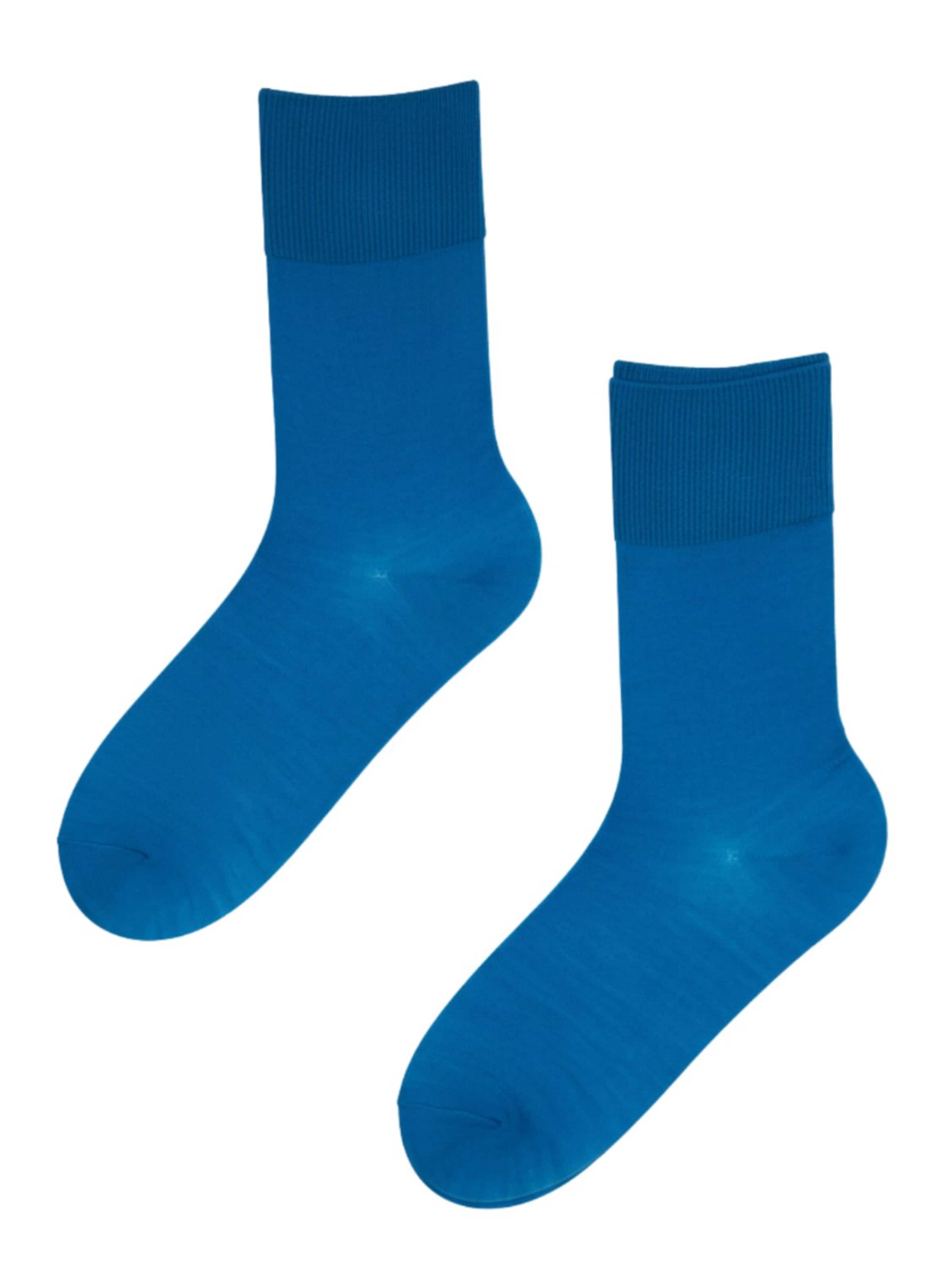 Calzino 'DOORA merino wool socks for women' di Sokisahtel in blu: frontale
