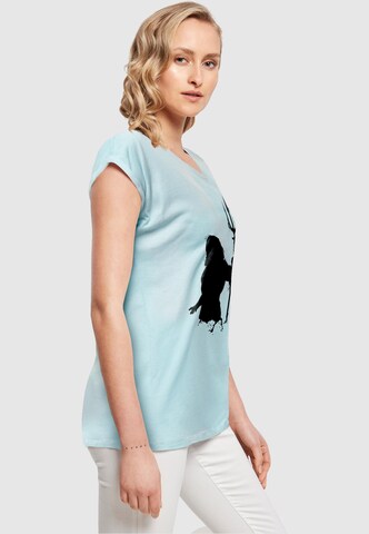 ABSOLUTE CULT T-Shirt 'Aquaman - Mono Silhouette' in Blau