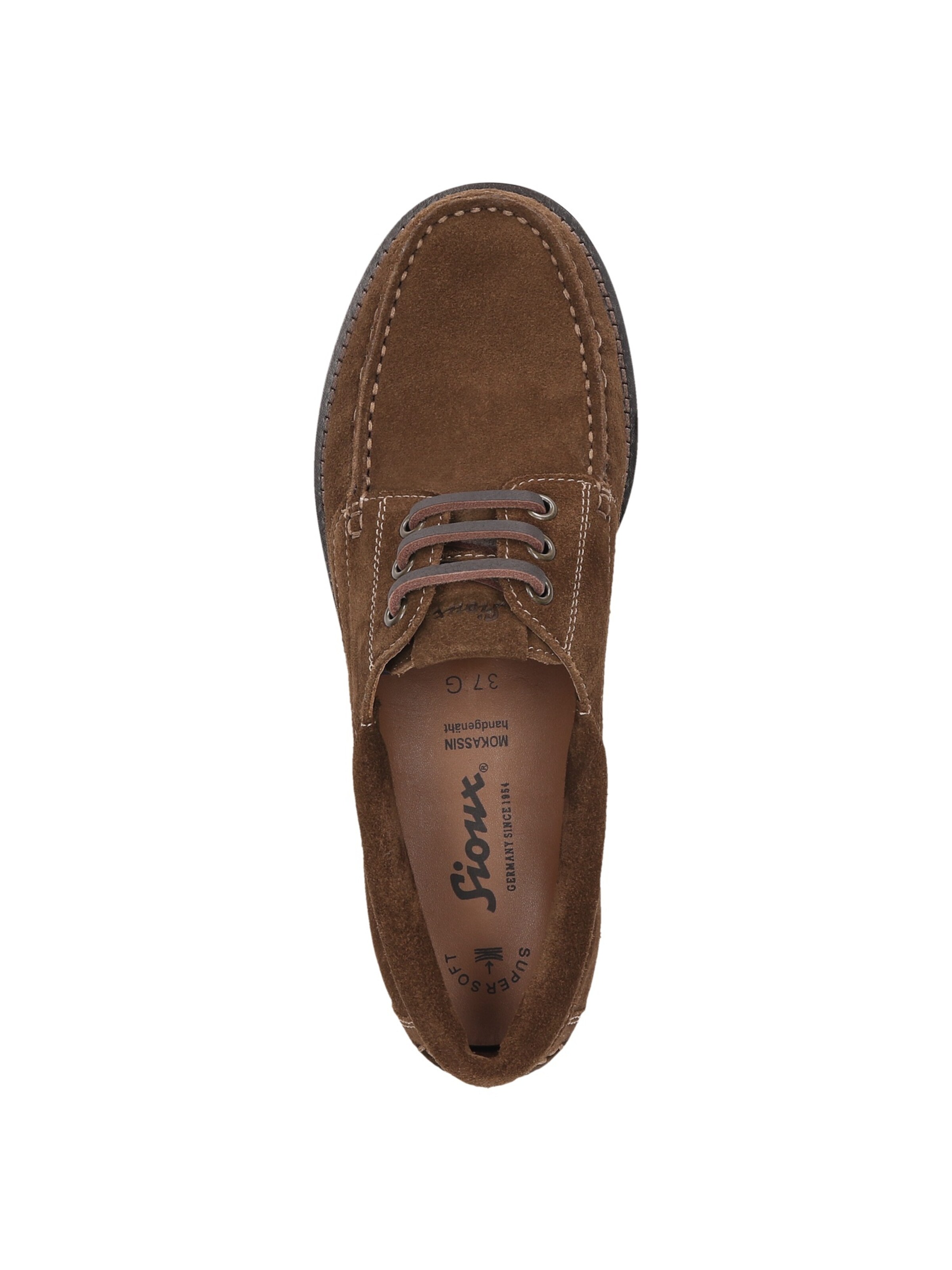 SIOUX Lace-up shoe ' Mikanera-700 ' in Brown