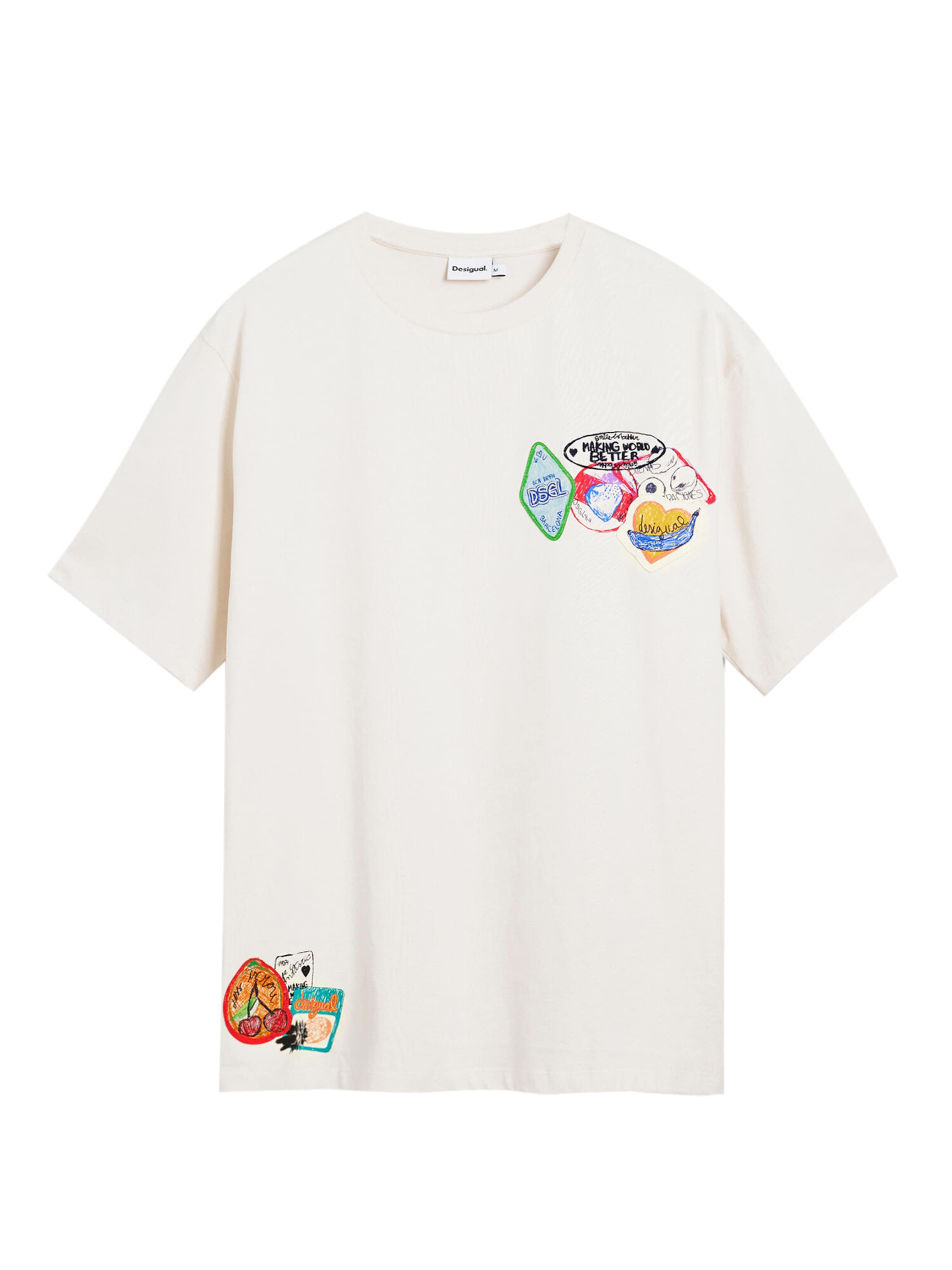 Desigual T-Shirt in Weiß: Vorderseite