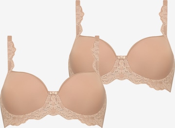 Invisible Soutien-gorge ' Amourette Charm ' TRIUMPH en beige : devant
