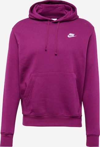 Nike Sportswear Sweatshirt 'Club Fleece' in Rot: predná strana