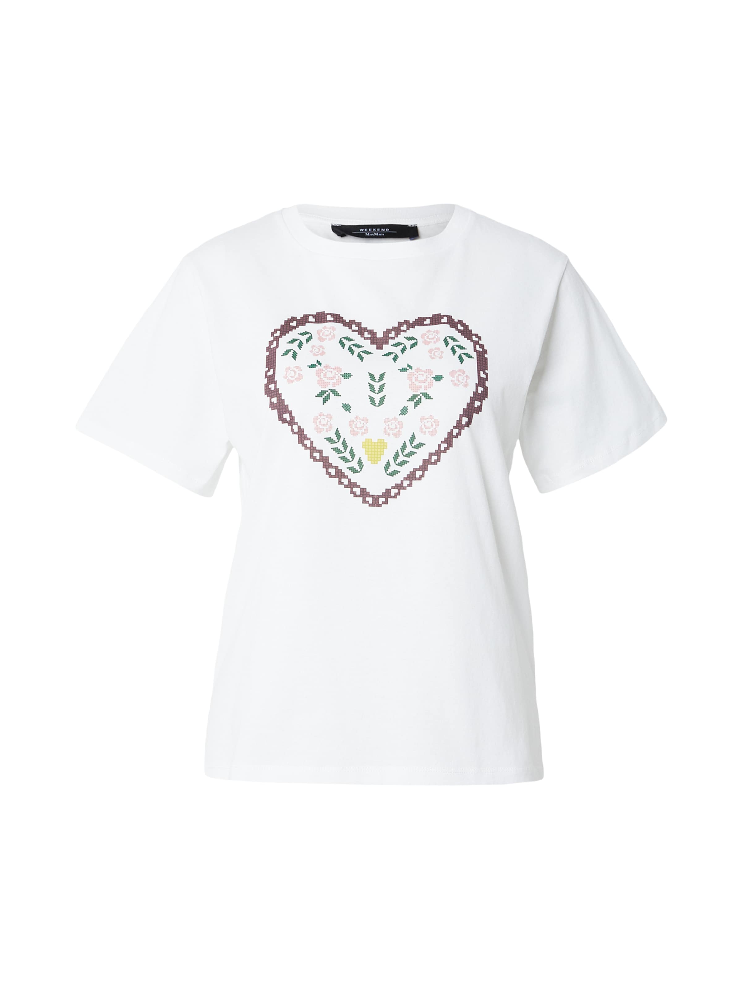 T-shirt 'TENUE' Weekend Max Mara en blanc : devant