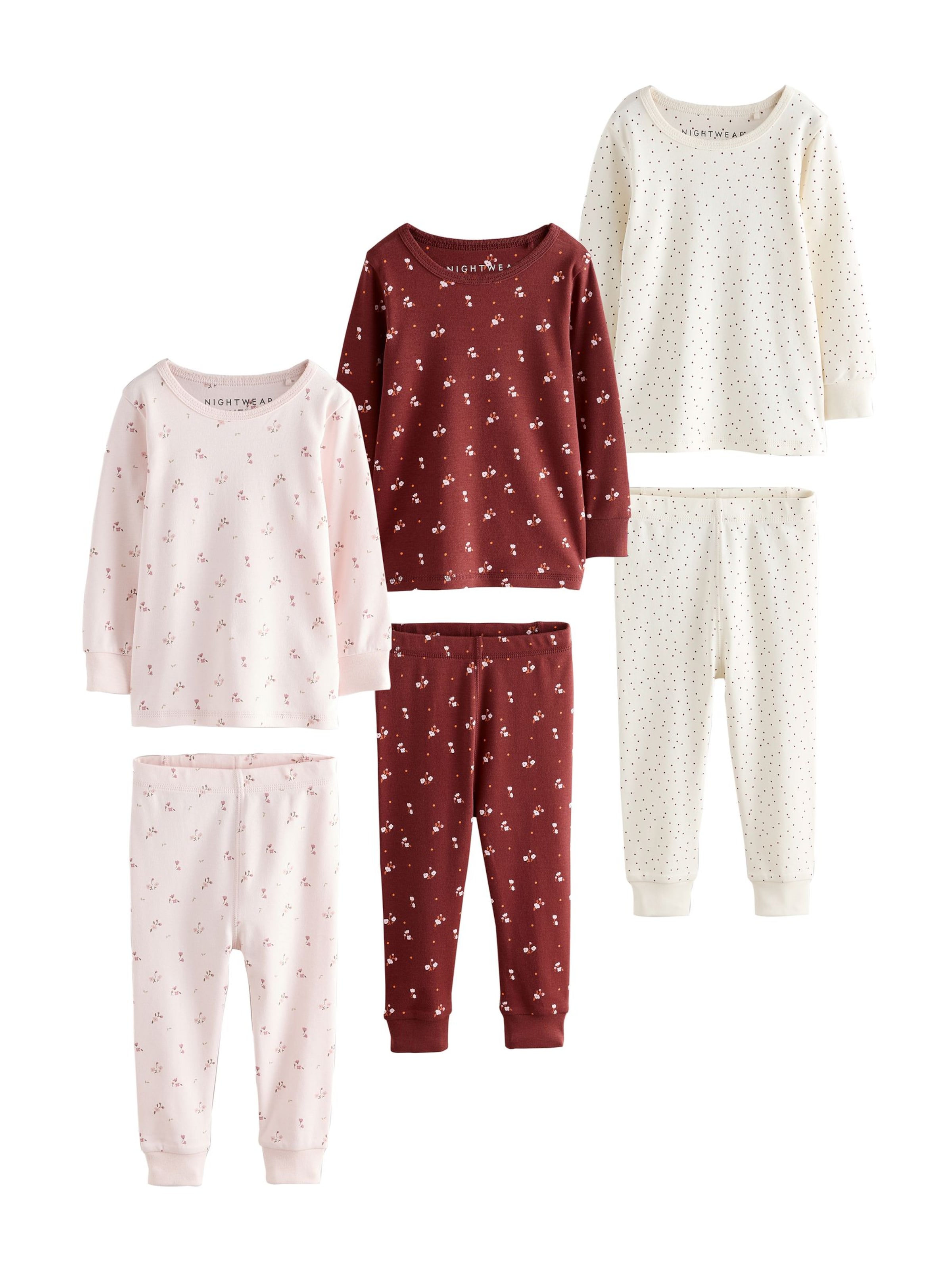 Next - Pijama en marrón: frente