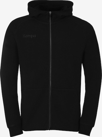 KEMPA Športová mikina so zipsom 'Stmnt' - Čierna: predná strana