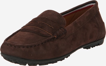 GEOX Moccasins in Brown: front