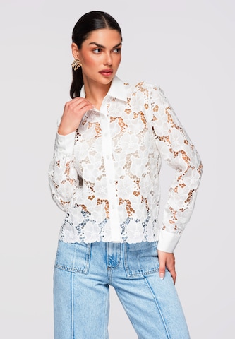 Chemisier 'OW-SH-E0025' Ombre en blanc