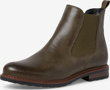 TAMARIS Chelsea boots in Groen: voorkant