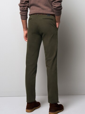 MEYER Regular Chino 'M5' in Groen