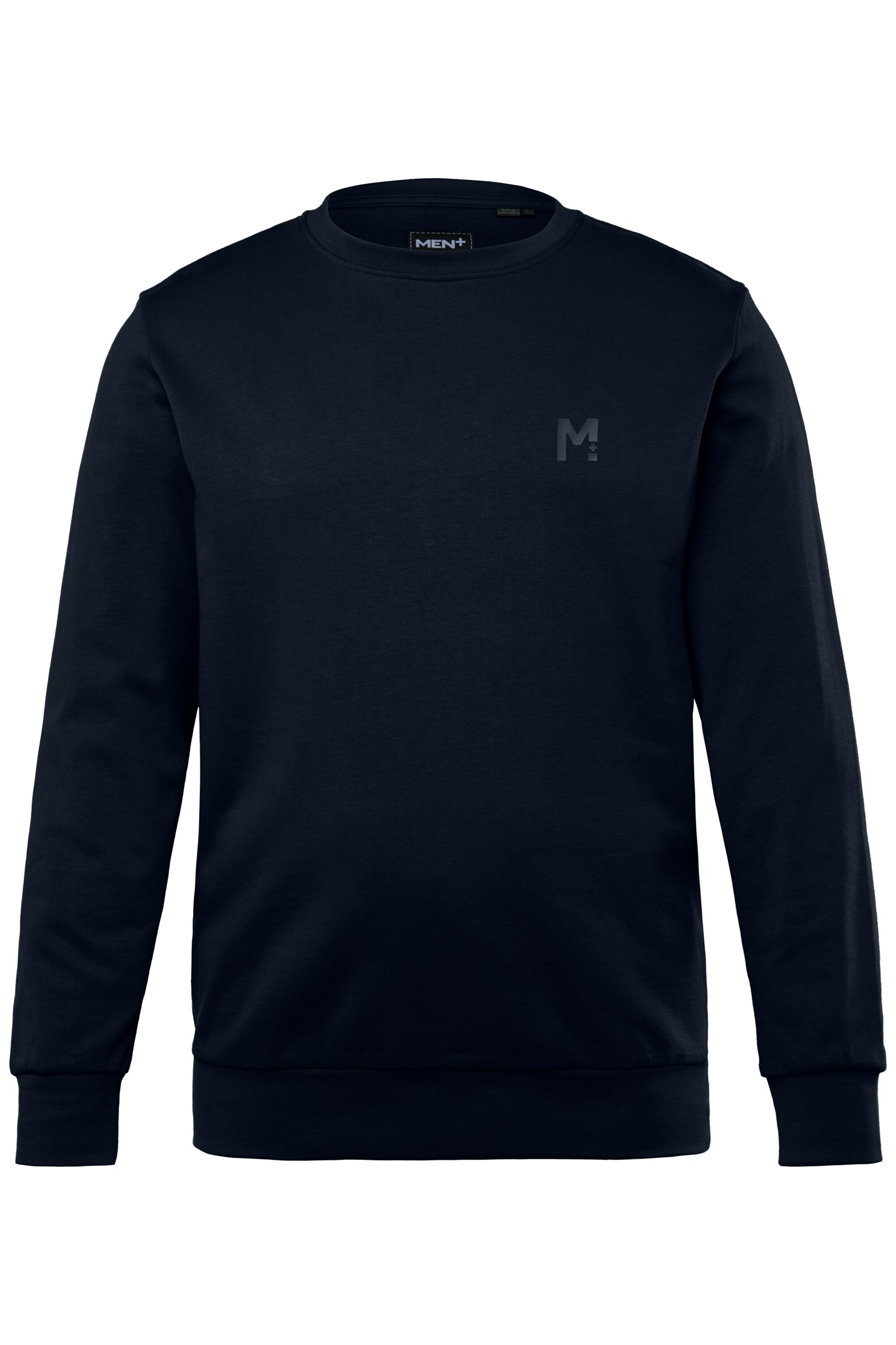 Men Plus Sweatshirt in Blauw: voorkant