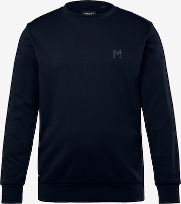 Men Plus Sweatshirt in Blau: Vorderseite