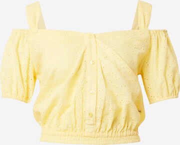 LTB Bluzka 'PIWONE' w kolorze żółty: przód