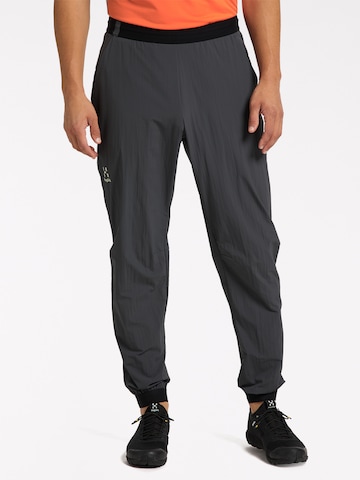 Haglöfs Slim fit Outdoor Pants 'L.I.M Lite' in Grey: front
